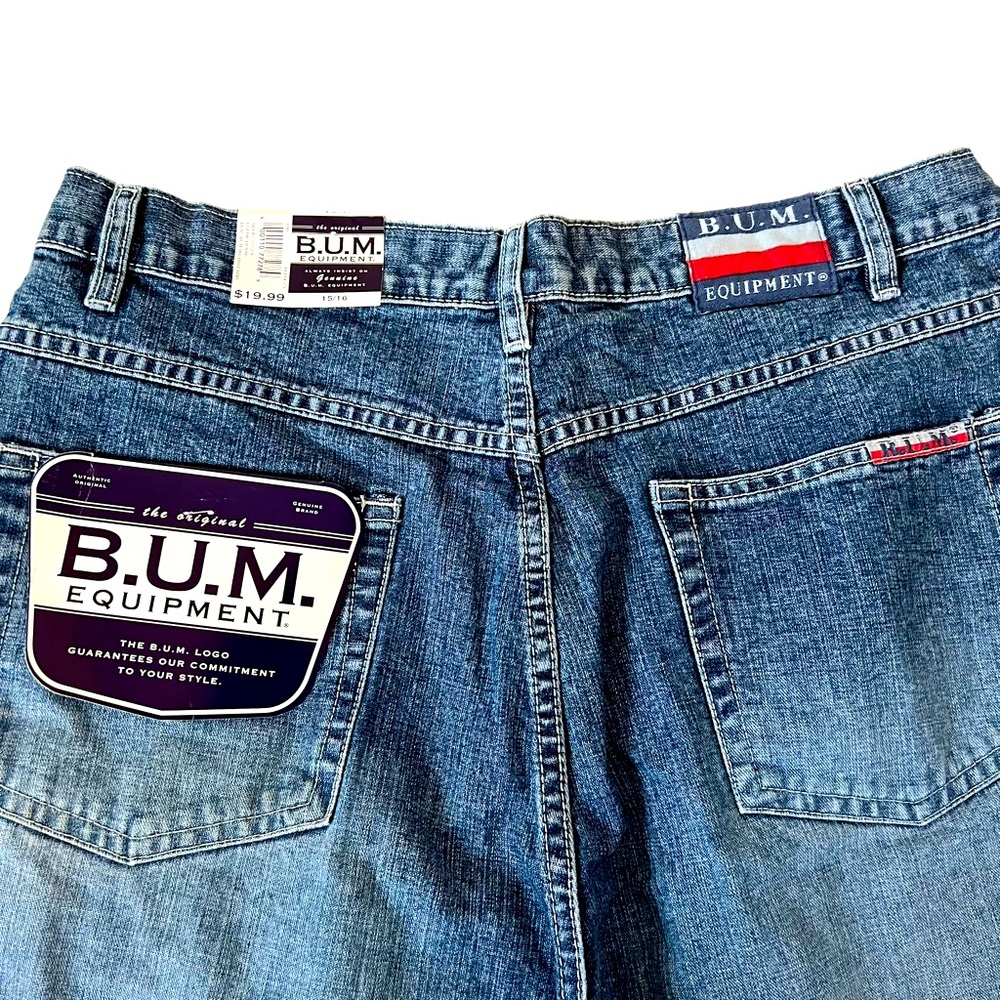 B.U.M. Equipment Vintage NWT High Waisted Plus Size Mom Capri Jeans